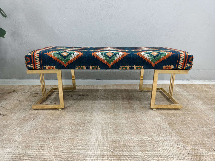 Upholstered Bench, Wooden Bench with Backrest, Small Relaxing Bench for Kids Room, Reading Lounge Bench, Solid Wood High Back Bench