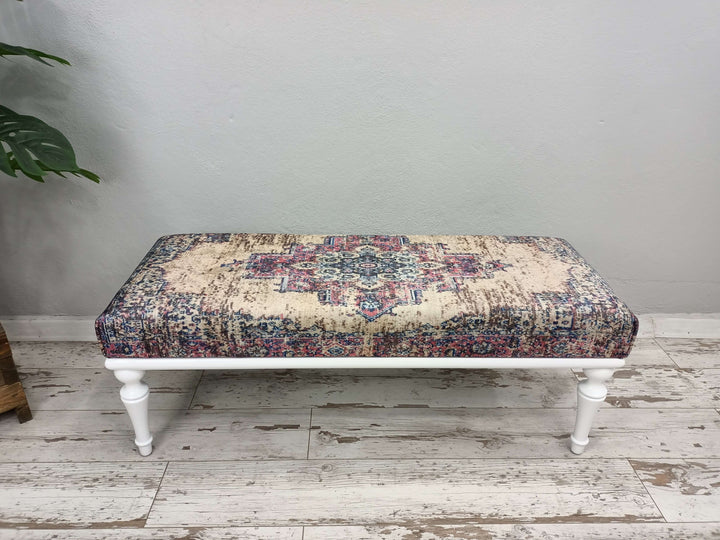 Rectangular Ottoman Bench, Modern Living Room Bench, Bedroom Bench and Bench for Hallways, Dining Bench, Farmhouse Decor Bench, Entryway Shoe Bench