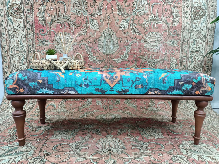 Rectangular Ottoman Bench, Modern Living Room Bench, Bedroom Bench and Bench for Hallways, Dining Bench, Farmhouse Decor Bench
