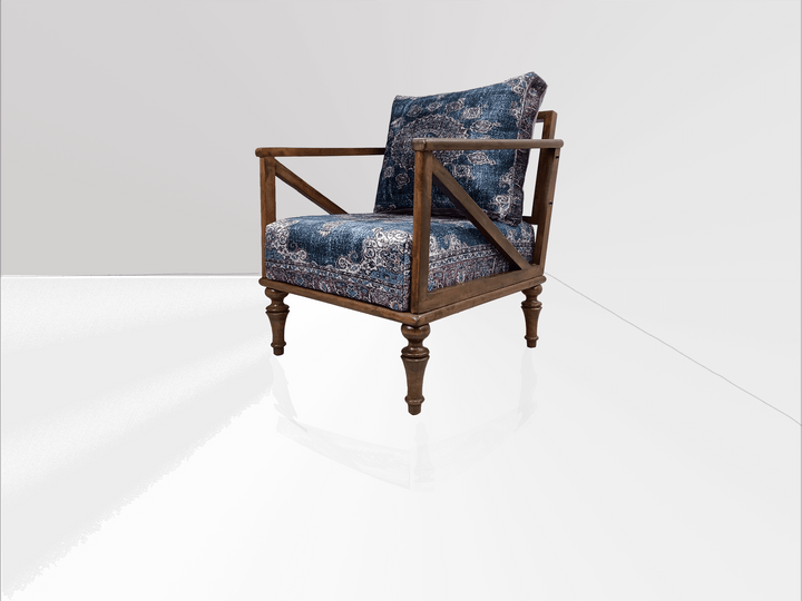 Decoration Oriantal Leg Livingroom Armchair, Turkish Motif Showy Livingroom Rocking Armchair, Ottoman Velvet Upholstered Armchair, Oriental Leg Armchair