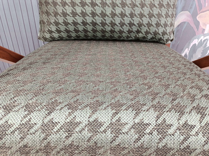 Velvet Upholstered Armchair, Ottoman White Leg Armchair, Bohemian Style Armchair, Modern Upholstered Armchair in Bedroom