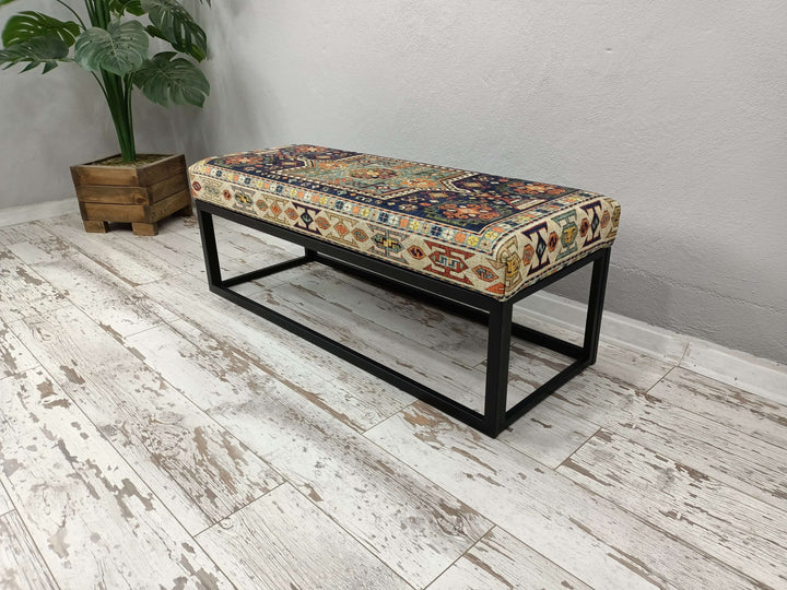 Customizable Dining Room Velvet Bench, Classic Bench, Accent Bench, Bohemian Bench, Designer Bench, Elegant Large Chair, Upholstered Ottoman Bench