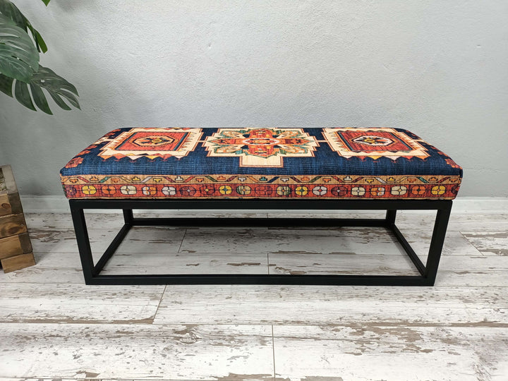 Rectangular Ottoman Bench, Modern Living Room Bench, Bedroom Bench and Bench for Hallways, Dining Bench, Sofa Tea Seat Padded Stool, Cocktail Ottoman Bench