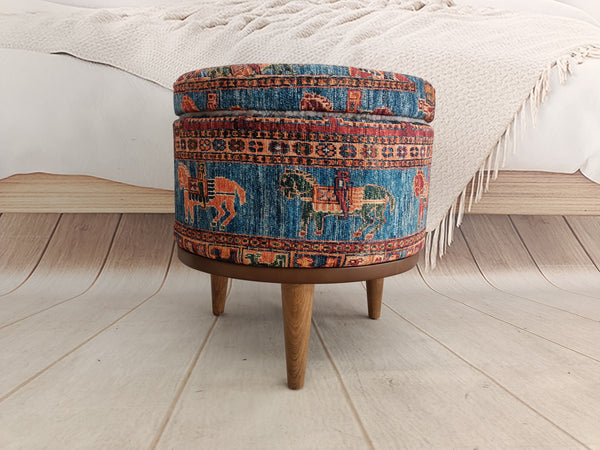 Living Room Bench, Solid Wood Ottoman Stool ,  Footrest Step Stool, Upholstered Ottoman Stool ,  Modern Velvet Vanity Stool with Metal Legs, Oriental Leg Stool,