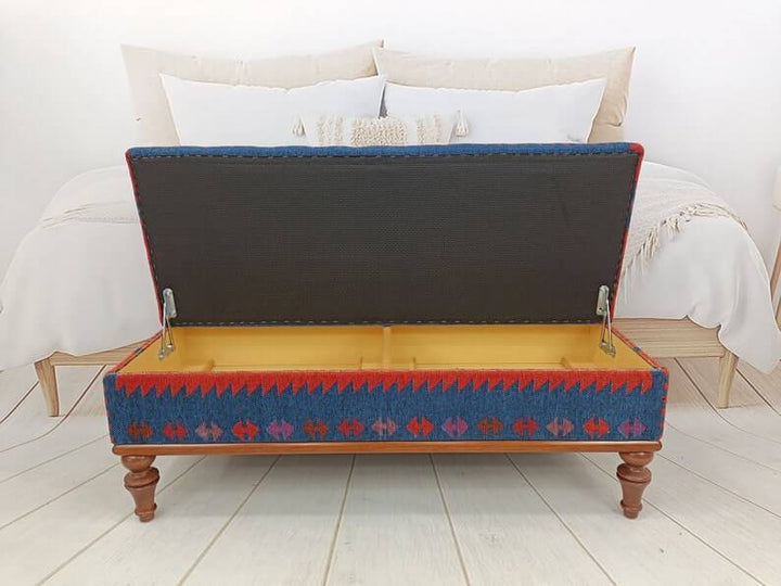 Wood Work Handmade Bench, High Quality Wooden And Upholstered Bench, Dining Bench with Padded Seat for Kitchen, Traditional Comfort Bench