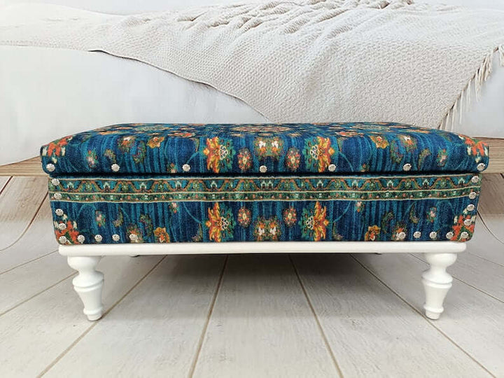 Upholstered, Breastfeeding Bench, Designer Upholstered Ottoman Bench, Dark Brown Ottoman Benchin Entryway Upholstered Bench with Lumbar Pillow