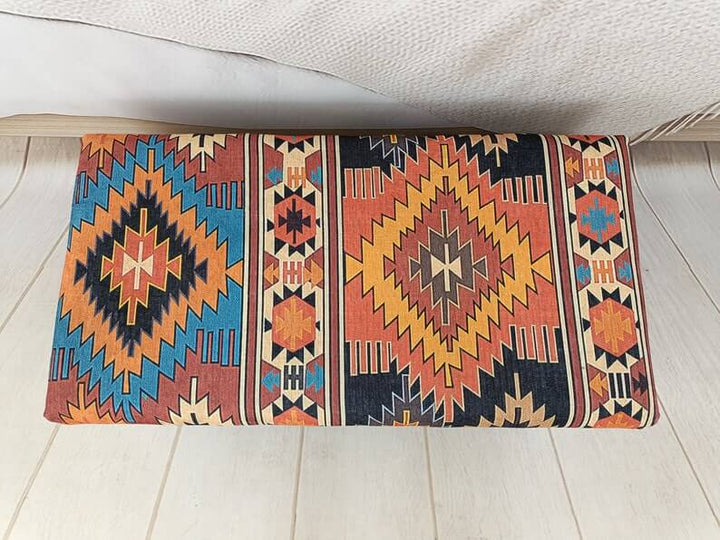 Vintage Pattern Upholstered Bench, High Quality Wooden And Upholstered Bench, Modern Upholstered Bench in Bedroom, Modern Living Room Bench