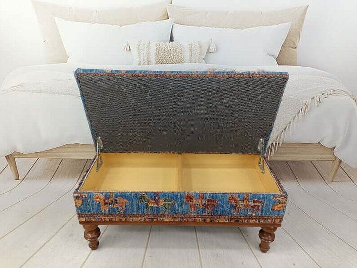 Replacement Shoe Stool Bench, Embroidered Wooden Stool Bench, Bedroom Ottoman Makeup Stool Bench, Padded Foot Stool Small Ottoman Bench Breathable Bench