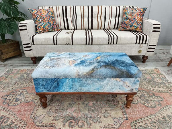 Storage Bench for Entryway, Storage Piano Bench, Customizable Dining Room Velvet Bench, Vintage Pattern Upholstered Steo Stool Bench