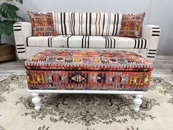 Wooden Bench with Backrest, Pet Friendly Upholstered Bench, Modern Bench with Wooden Base Decorative Ottoman Bench With Velvet Upholstered