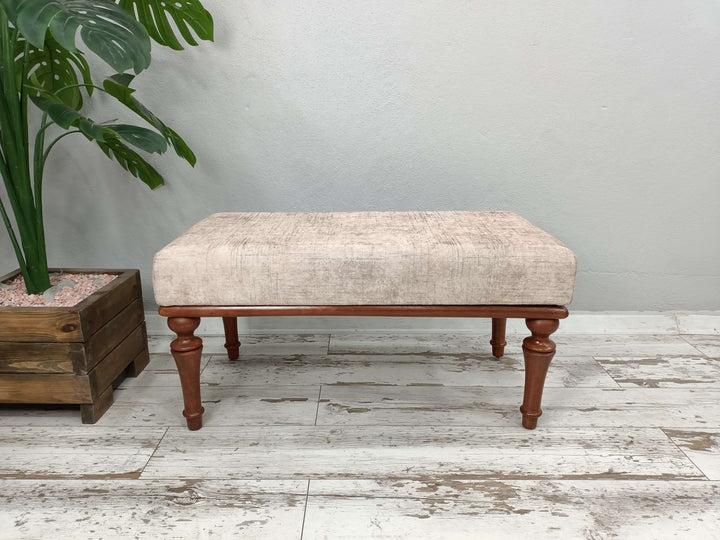 New Home Decor Furniture Bench, Outdoor Sitting Bench, Home Office Step Stool Bench, Small Size Upholstered Bench, Pastoral Color Footstool Bench