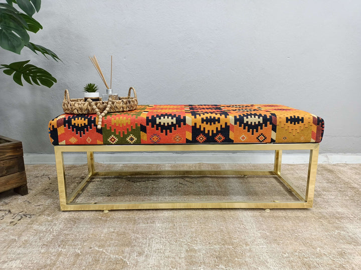 Home Rocking Bench, Mid Century Modern Upholstered Fabric Rocking Bench, Movie To Watch Comfort Bench Mid Century Modern Upholstered Fabric Bench