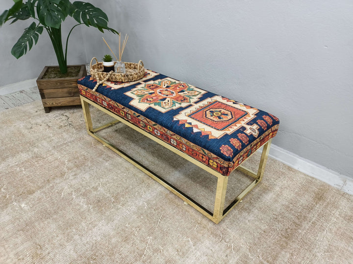 Hall Modern Decor Sitting Bench, Home Rocking Bench, Mid Century Modern Upholstered Fabric Rocking Bench, Movie To Watch Comfort Bench