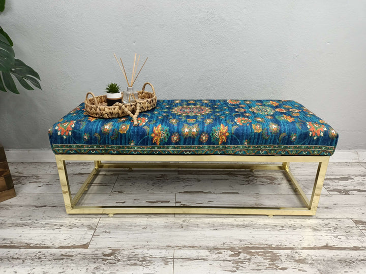 Home Rocking Bench, Mid Century Modern Upholstered Fabric Rocking Bench, Movie To Watch Comfort Bench Mid Century Modern Upholstered Fabric Bench, Wooden Bench with Backrest