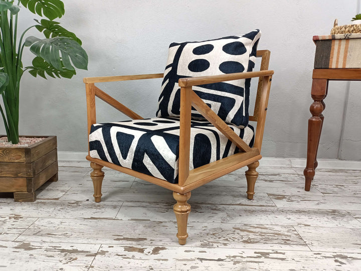 Eraseble Fabric Upholstered Armchair, Dressing Room Decorative Sitting Rocking Armchair, Special Designer Rocking Couch Armchair, Rustic Rocking Armchair